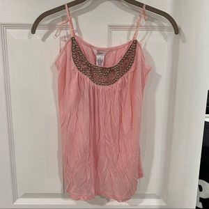 Candies embroidered flowy tank